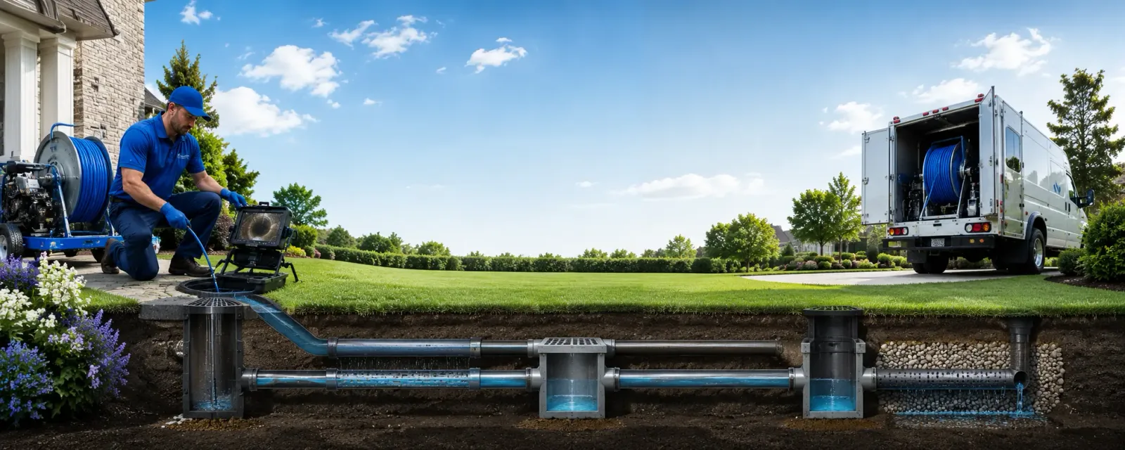Outdoor drain cleaning information for Ellinwood, KS